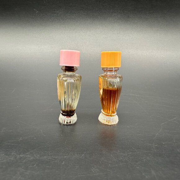 Vintage Bourjois Perfume Bottles Roman Holiday On The Wind Miniatures Glass 30s - Picture 3 of 11